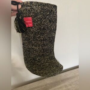 🎄Wondershop Gold and Black Holiday Stocking🎄